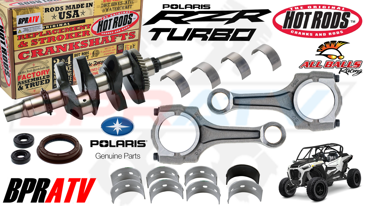 Polaris RZR XP 4 1000 TURBO OEM RODS Hot Rods Crank Motor Bottom End Rebuild Kit