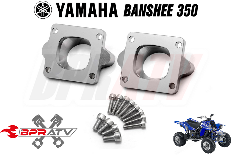 TWO BANSHEE BILLET Aluminum SINGLE INTAKES Carb Boots Intakes 38mm 39mm 41mm PWK