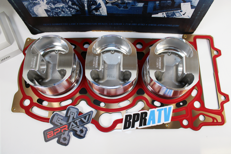 Can-Am Maverick X3 Turbo 17-25 JE Piston Set 9.5:1 MLS Head Gasket Forged In USA