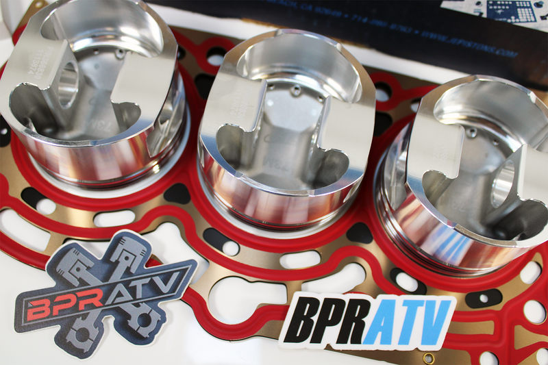 Maverick X3 Turbo JE Forged Piston Kit 74mm 9.5:1 Stock Bore Fits '17-25 Models