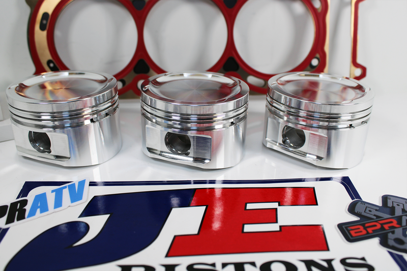 Can-Am Maverick X3 Turbo 17-25 JE Piston Set 9.5:1 MLS Head Gasket Forged In USA