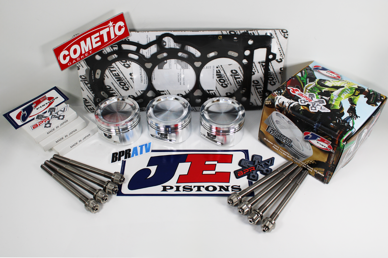 Can-Am X3 Turbo JE Piston Cometic Gasket BPRATV Titanium Studs 9.5:1 74mm Set US