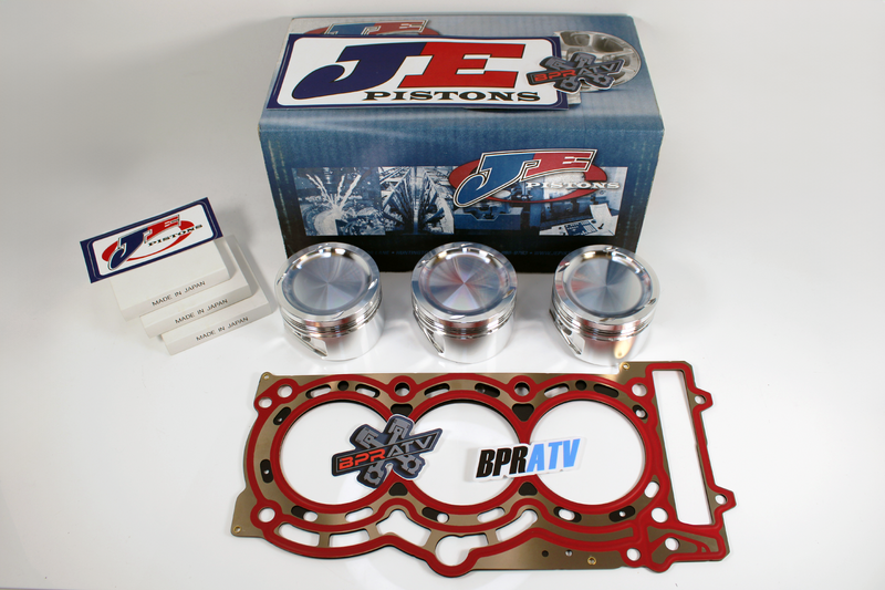 Maverick X3 Turbo JE Forged Piston Kit 74mm 9.5:1 Stock Bore Fits '17-25 Models