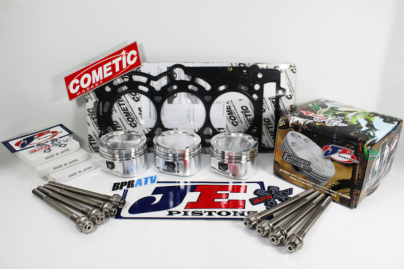 Maverick X3 Turbo JE Piston Kit Stock Bore 9.5:1 Cometic Titanium Head Stud Kit