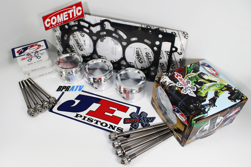 Maverick X3 Turbo JE Piston Kit Stock Bore 9.5:1 Cometic Titanium Head Stud Kit