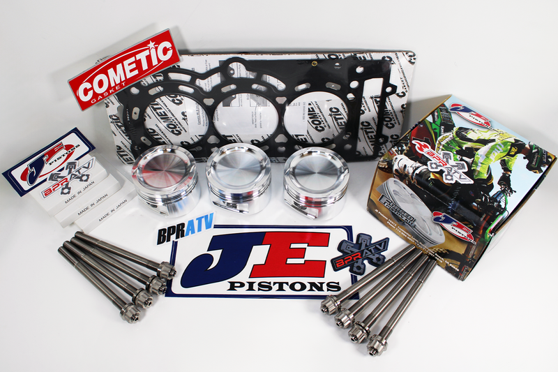 Maverick X3 Turbo JE Piston Kit Stock Bore 9.5:1 Cometic Titanium Head Stud Kit