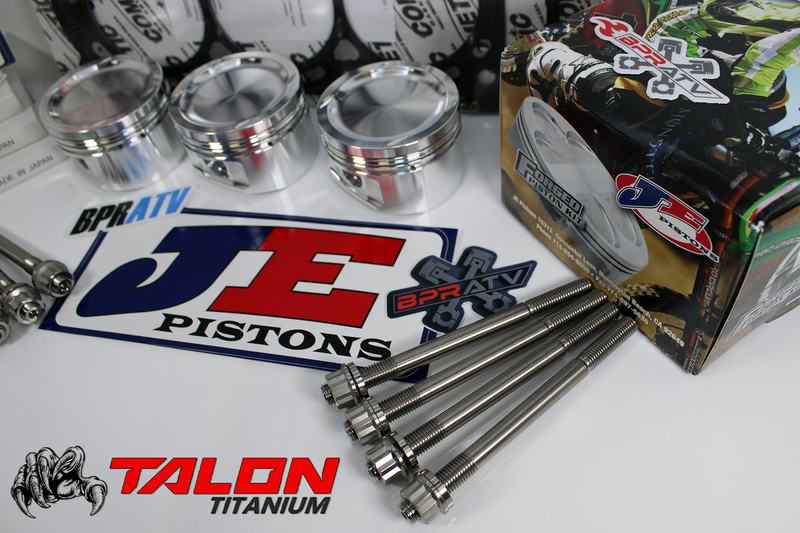 Can-Am X3 Turbo JE Piston Cometic Gasket BPRATV Titanium Studs 9.5:1 74mm Set US