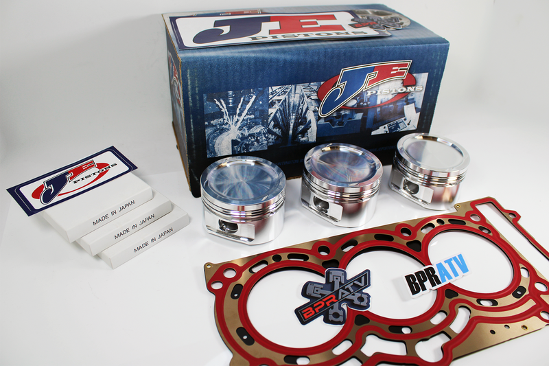 Maverick X3 Turbo JE Forged Piston Kit 74mm 9.5:1 Stock Bore Fits '17-25 Models