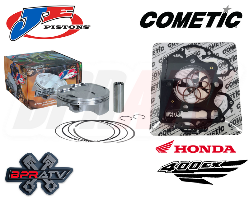 High Compression 12:1 JE Forged Piston Rebuild Kit Honda TRX400EX 85mm Cylinder!