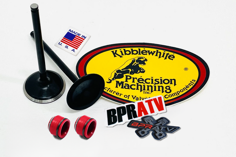 Honda TRX400EX TRX 400EX Kibblewhite Head Rebuild +1mm Exhaust Valves RED Seals
