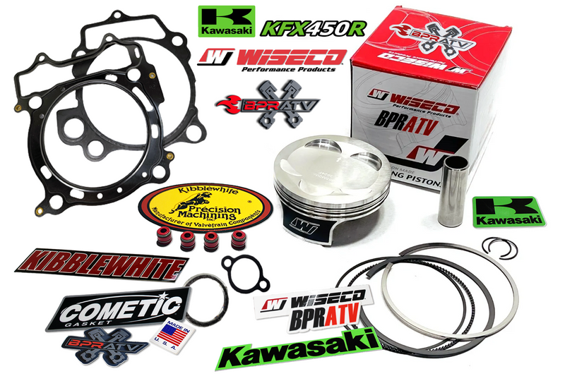 Kawasaki KFX450R KFX 450R 96m Stock Standard Bore Wiseco Pump Gas Piston Gaskets