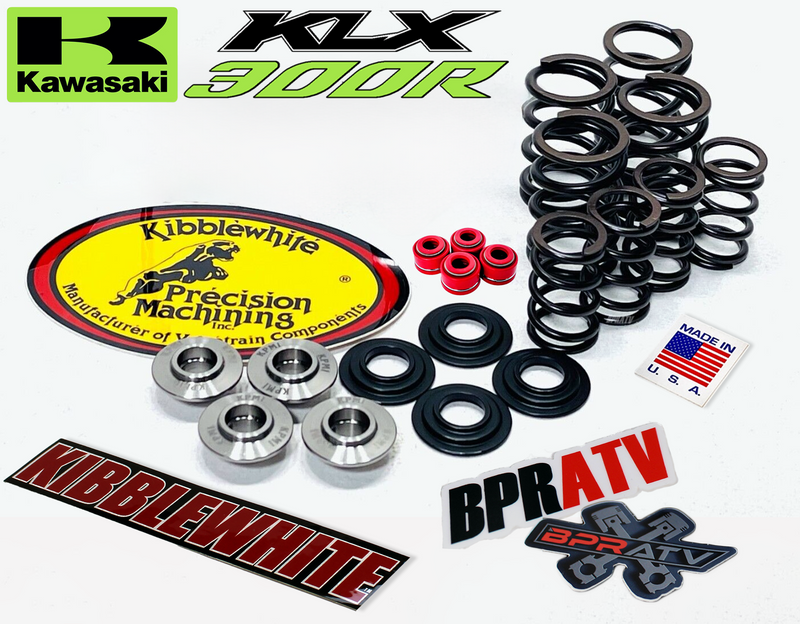 Kawasaki KLX300R KLX 300R Kibblewhite Cylinder Head Valves Spring Kit KPMI Seals
