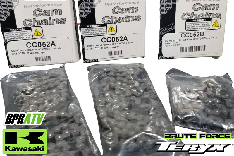 Kawasaki Brute Force 650 750 Teryx 750 Heavy Duty Wiseco Cam Timing Chains THREE