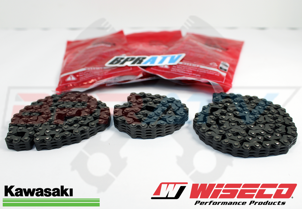 05-13 Kawasaki KVF650 KVF 650 Brute Force WISECO Cam Chains Timing Chain Set Kit