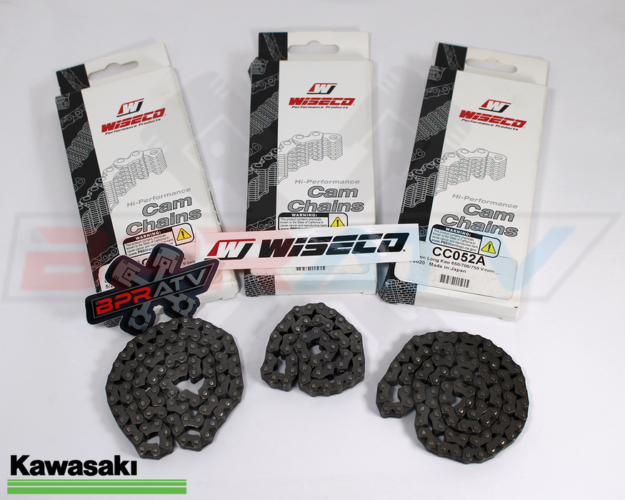 14-24 Kawasaki KRT800 KRT 800 Teryx4 WISECO Cam Chain ALL 3 Three Timing Chains