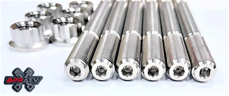 YFZ450R YFZ 450R Cylinder Head Bolts Aftermarket Stronger TITANIUM Head Stud Kit