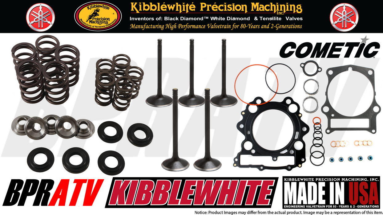 01-08 Yamaha 660 OEM Stock Wiseco Piston & Kibblewhite Cylinder Head Service Kit