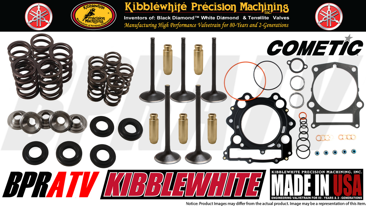 Yamaha Raptor 660 OEM Stock Wiseco Piston Kibblewhite Cylinder Head Service Kit