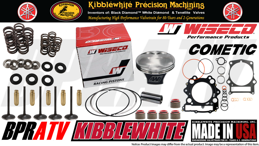 01-08 Yamaha 660 OEM Stock Wiseco Piston & Kibblewhite Cylinder Head Service Kit