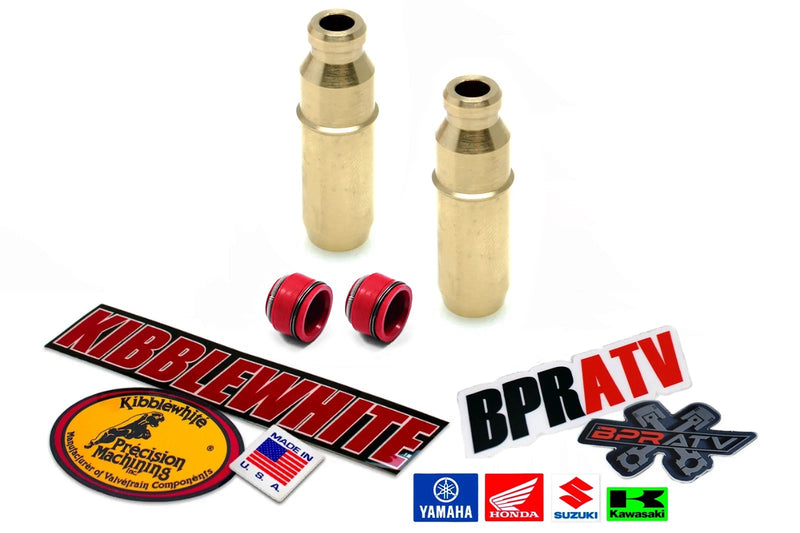 Polaris Outlaw 500 Kibblewhite Head Intake Exhaust Valve Guides RED Viton Seals