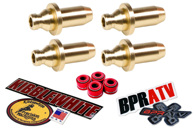 Polaris Outlaw 500 Kibblewhite Head Intake Exhaust Valve Guides RED Viton Seals