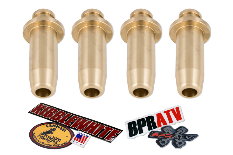 LTR450 Kibblewhite Bronze Valve Guides & RED Viton Stem Seals Set 2006-2009 USA