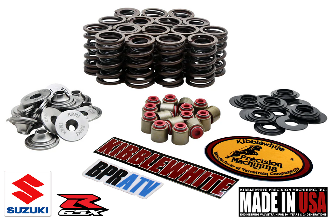 Kibblewhite Titanium Spring Kit RED Seals 93-98 Suzuki GSXR 1100W 93-95 GSXR750W