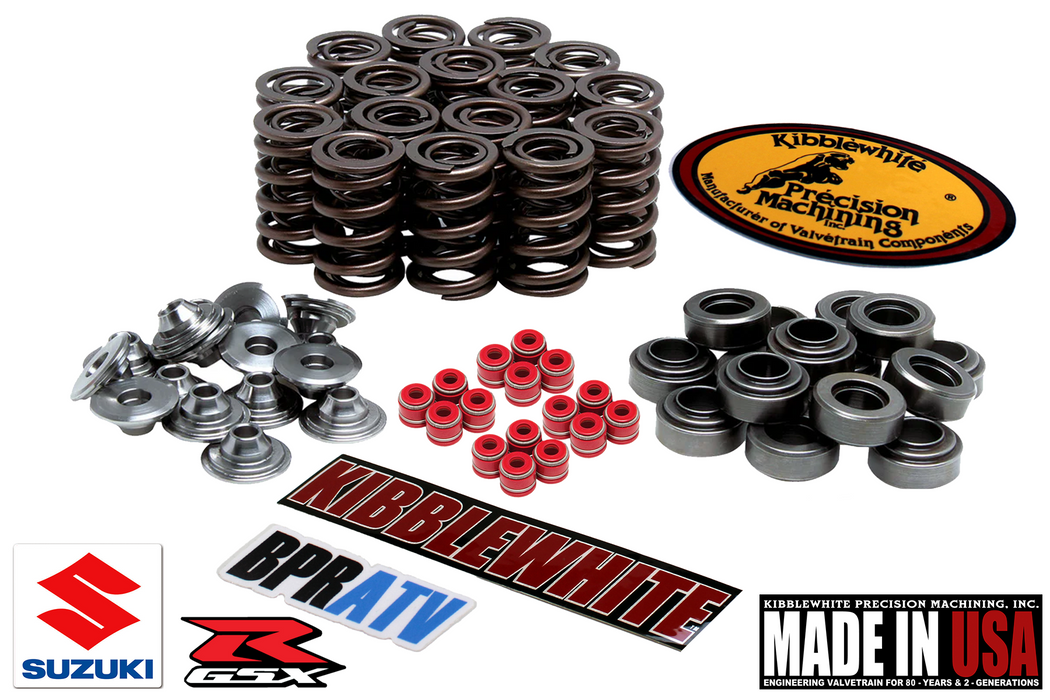 Kibblewhite Titanium Spring Kit RED Seals 93-98 Suzuki GSXR 1100W 93-95 GSXR750W