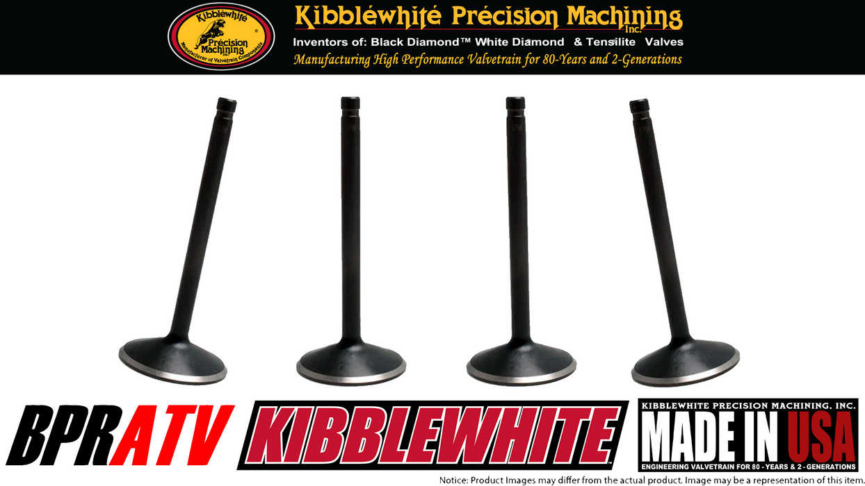 Kibblewhite Intake Exhaust Valves Red Viton Seal Polaris Predator 500 Outlaw 500