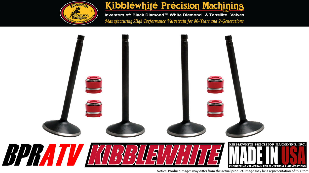 Honda CRF450R CRF 450R Kibblewhite Head Intake & Exhaust Valves RED Seals '09-12