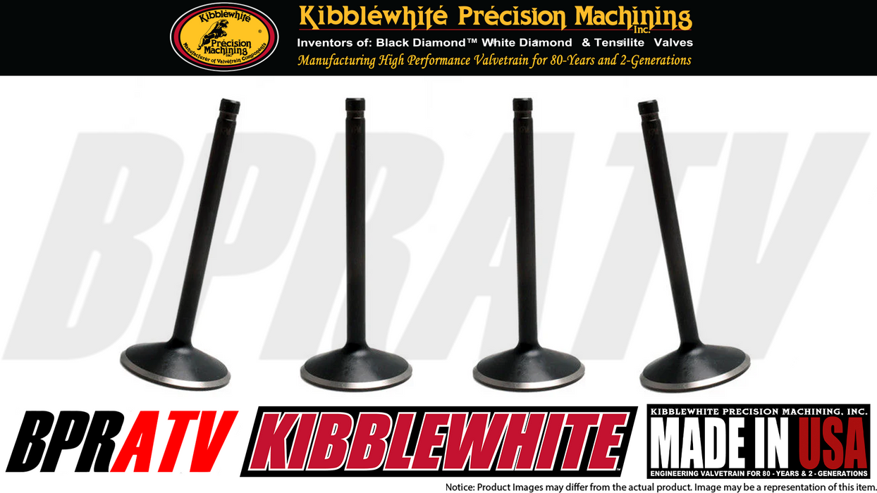 Kawasaki Brute Force 650 KVF OEM Size Kibblewhite Intake Exhaust Valves Red Seal