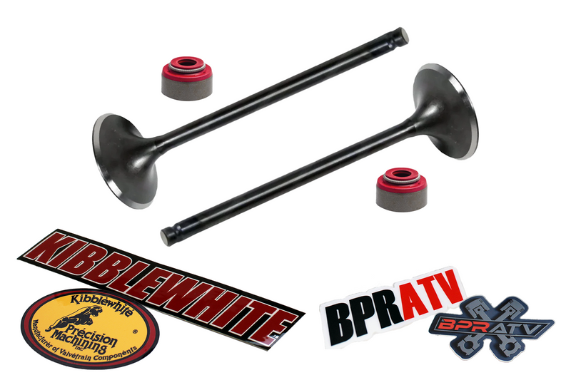 Honda CRF150R CRF 150R Kibblewhite Black Diamond Exhaust Valves Red Viton Seals