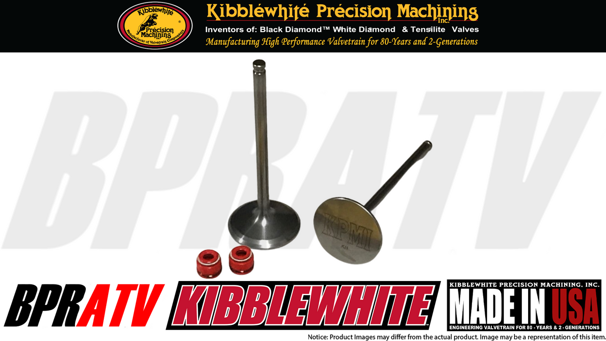 04-07 Honda CRF250R CRF 250R Kibblewhite Intake & Exhaust Valves RED Stem Seals