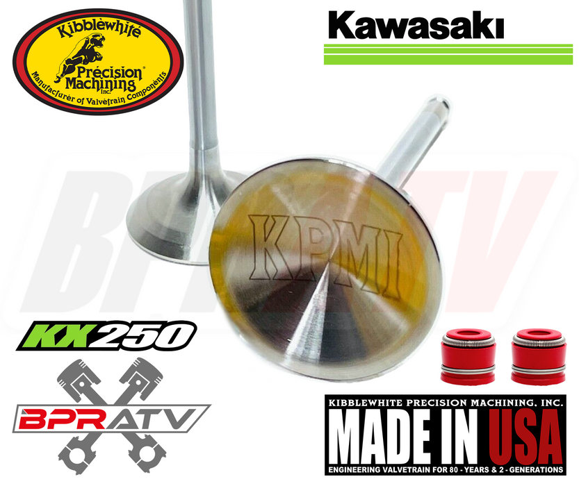 Kawasaki KX250F KX 250F Kibblewhite Intake Exhaust Valves & TITANIUM Spring Kit