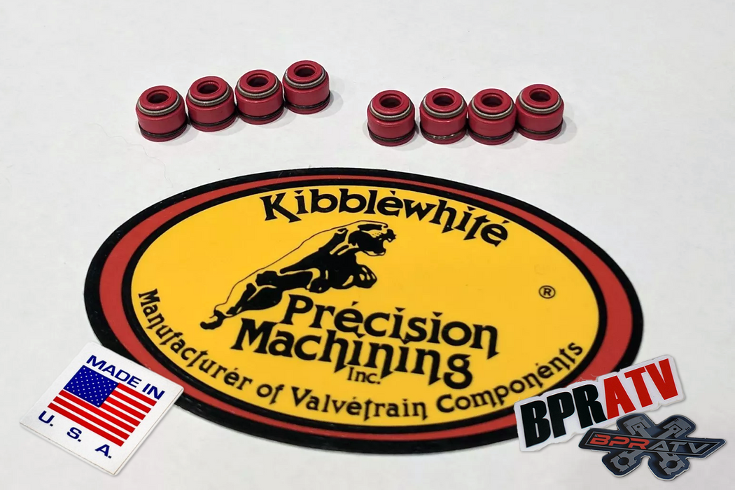 Kibblewhite Intake Exhaust Valve RED Viton Seals Kawasaki Ninja ZRX 1100 RX1200R