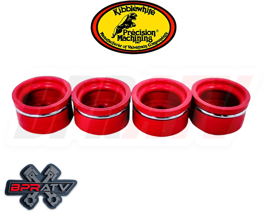 08-09 Honda TRX700XX 700XX Kibblewhite Red Viton Valve Guide Stem Seal Kit Seals