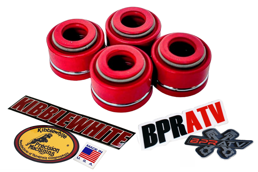 Yamaha YZ426F YZ 400F Kibblewhite RED Viton Valve Stem Seals Seal Set of 5 98-02
