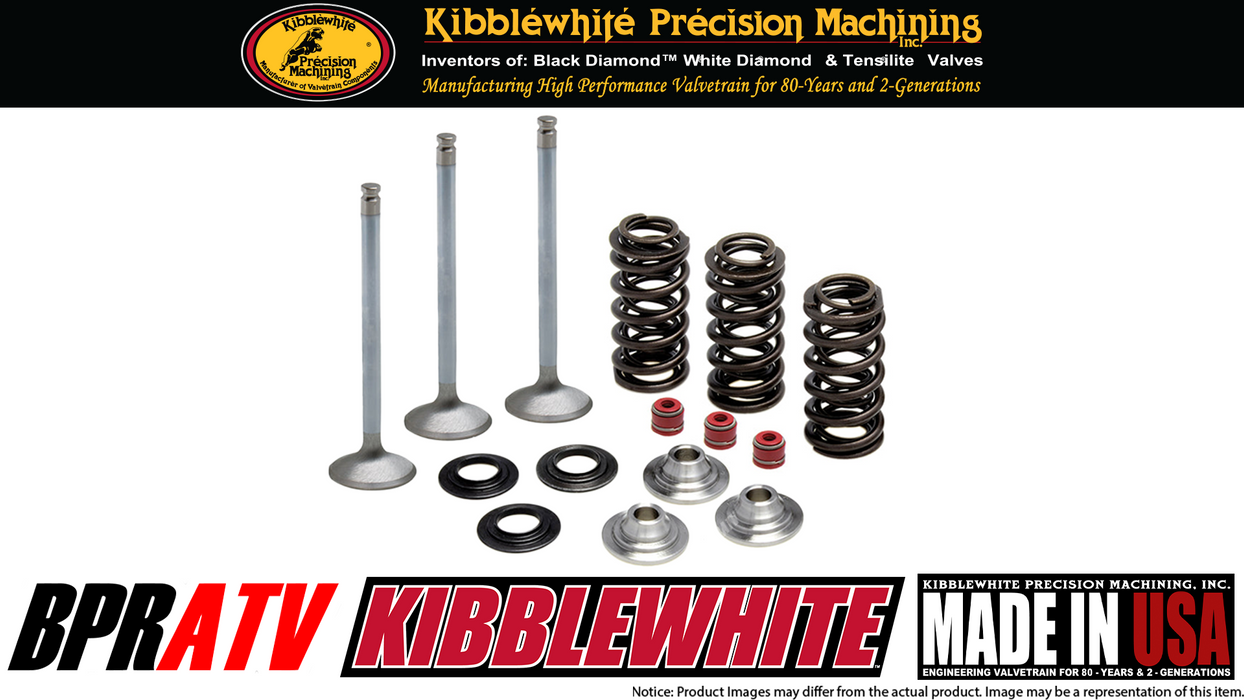 Yamaha YFZ450R YFZ 450R Kibblewhite Head Intake Valves Titanium Springs Seal Kit