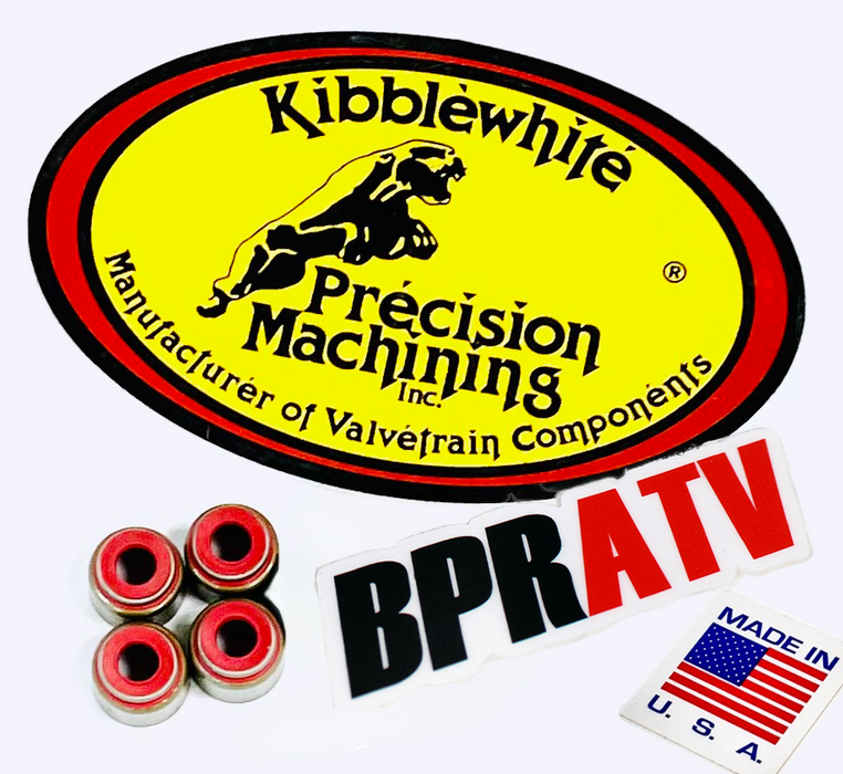 Yamaha YZ426F YZ 400F Kibblewhite RED Viton Valve Stem Seals Seal Set of 5 98-02