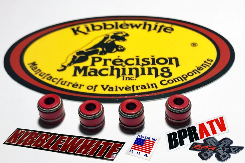 05-17 Honda CRF450X CRF 450X Kibblewhite RED Viton Valve Stem Seals Set of 4 USA