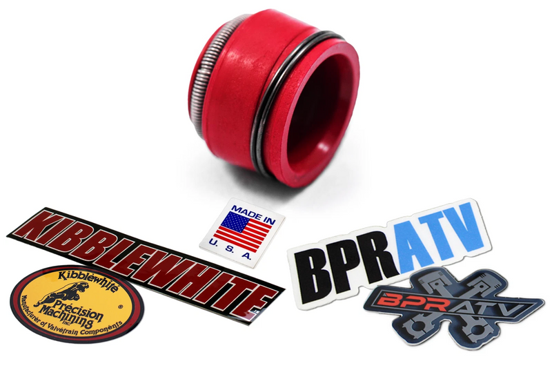 NEW Honda CRF150R Kibblewhite Red Viton Valve Stem Seal Set All Models All Years