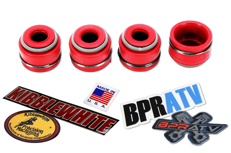 NEW Honda CRF150R Kibblewhite Red Viton Valve Stem Seal Set All Models All Years