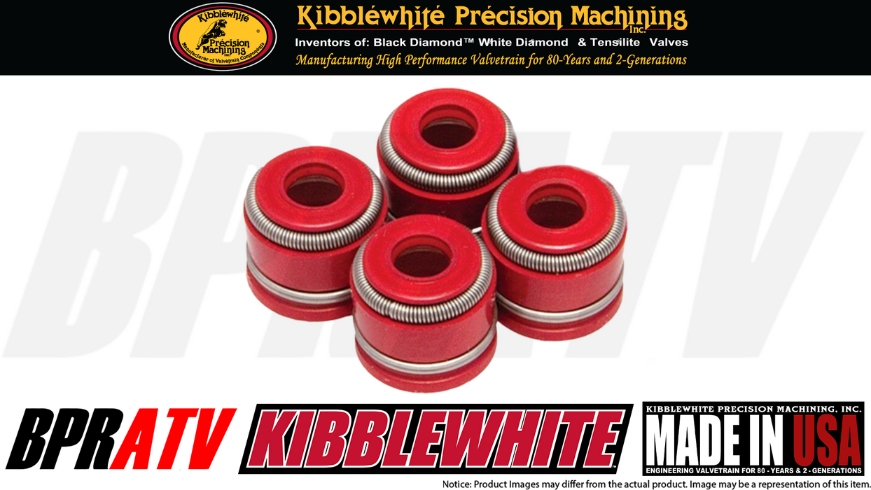 Honda CRF450R CRF 450R Kibblewhite Head Intake & Exhaust Valves RED Seals '09-12