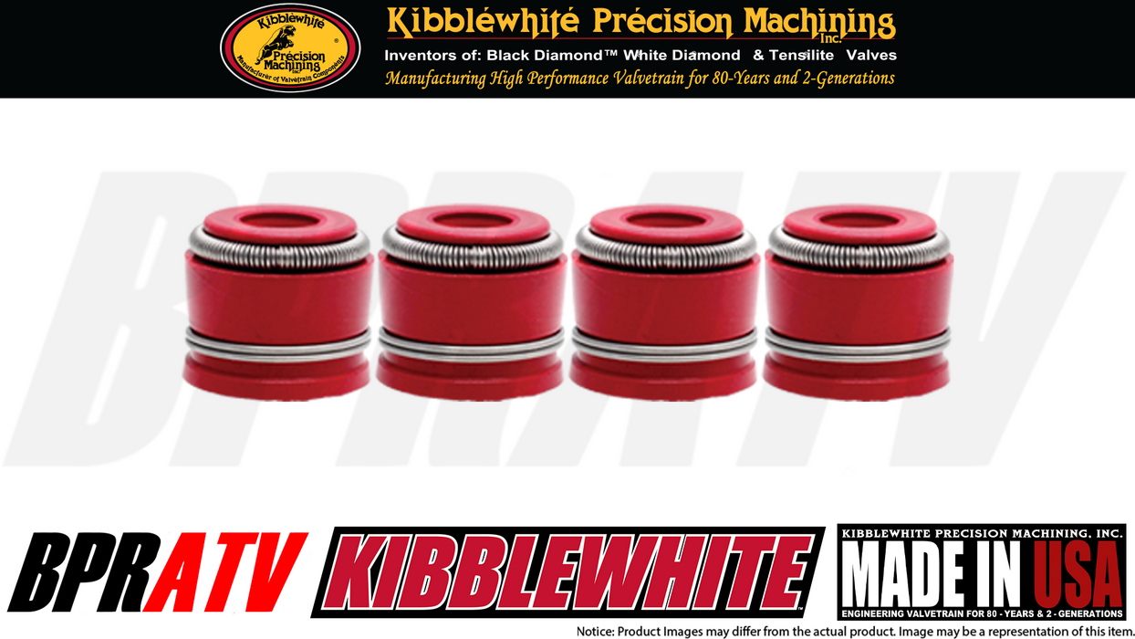 Suzuki LTZ400 LTZ 400 LT-Z Kibblewhite Viton Valve Stem Seals Seal Set of 4 Four