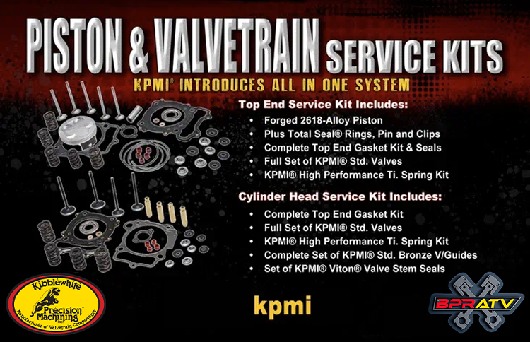 Polaris Outlaw 500 Kibblewhite Valves Spring Cylinder Piston Top End Rebuild Kit