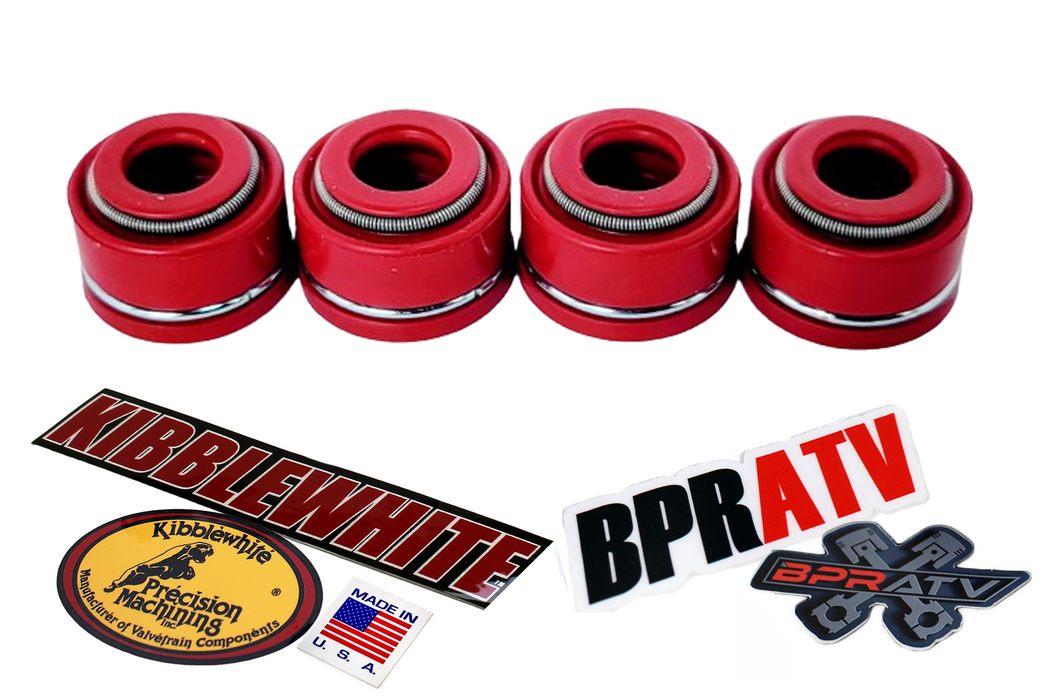 98-02 Yamaha YZ426F YZ 400F Kibblewhite RED Viton Valve Stem Seals Seal Set of 5