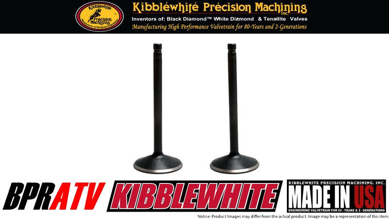 Kibblewhite Black Diamond Intake & Exhaust Valves + Stem Seals Yamaha 350 Quads!