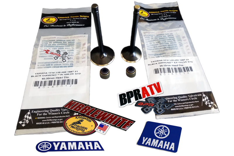 Kibblewhite Intake & Exhaust Valves w/ Seals Yamaha Raptor Warrior 350 ATV Quads