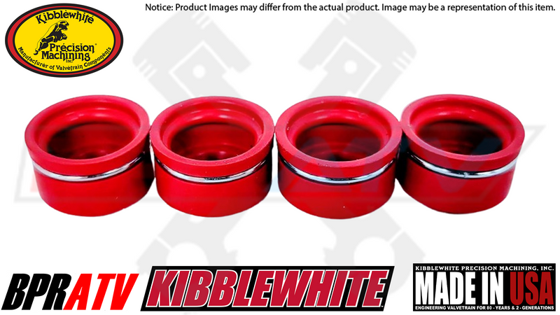 Honda TRX700 TRX700XX TRX 700 XX Kibblewhite Red Viton Valve Seals Set of 4 Four
