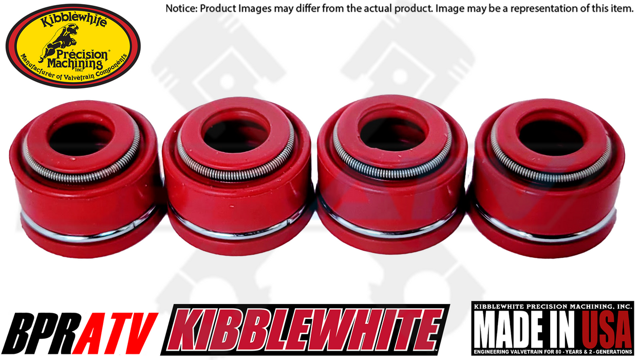 08-09 Honda TRX700XX 700XX Kibblewhite Red Viton Valve Guide Stem Seal Kit Seals